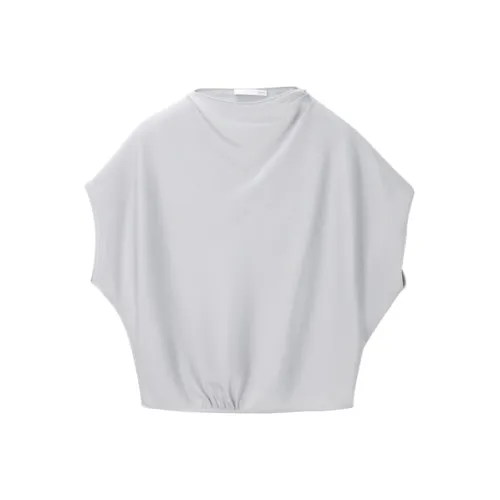OVV T Shirts Women's Silver Solid Color A1