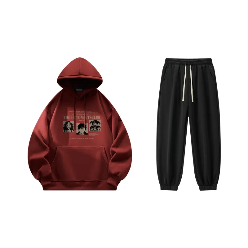 Small Columns Under The Sea Sweatshirt Set Unisex-8