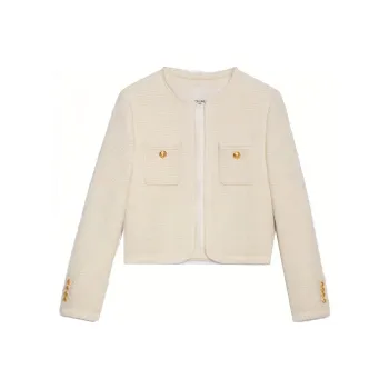 CELINE Jacket Women's Ivory White