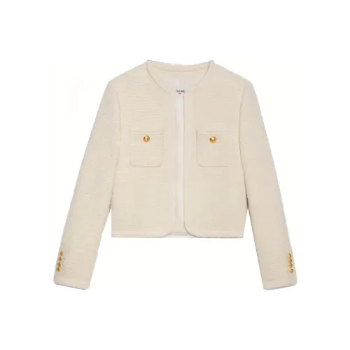 CELINE Jacket Women's Ivory White