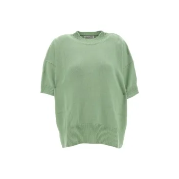 JIL SANDER Short Sleeved Knitted Top