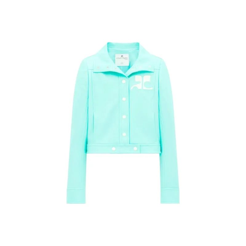 Courrèges Reedition Vinyl Jacket 'Turquoise'-0