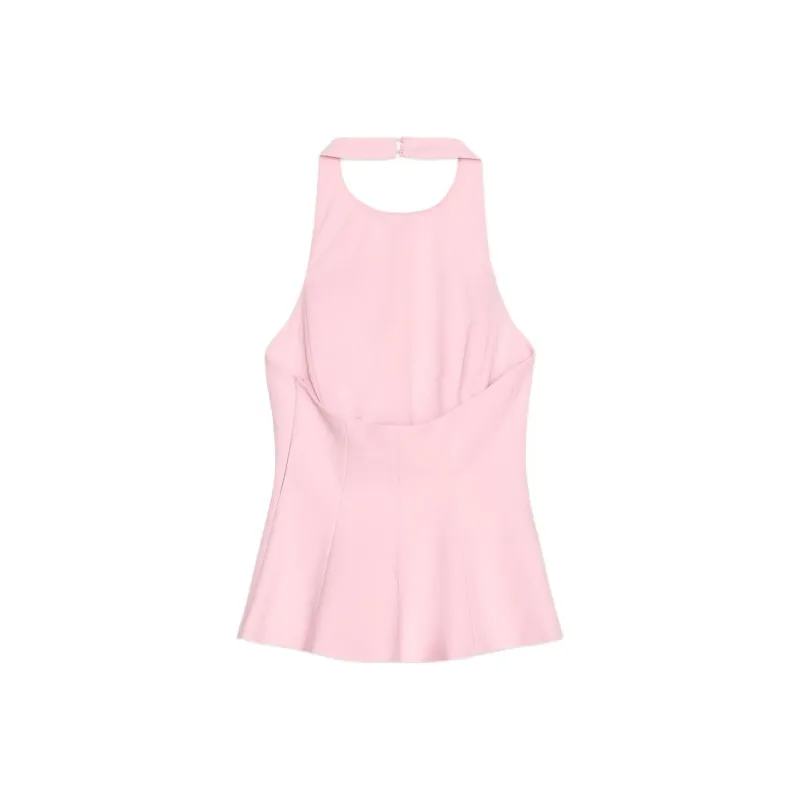ZARA Tank Top Women's Light Pink Red-1
