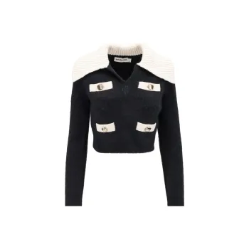 Self portrait Button Detailed Knitted Jumper