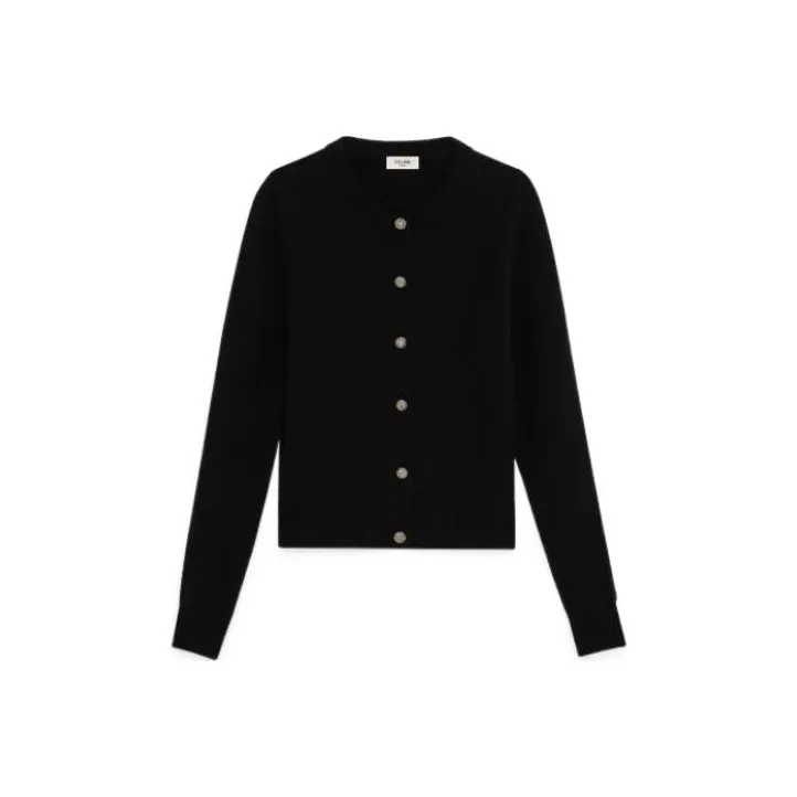 CELINE Cashmere Sweaters Women's Black-0