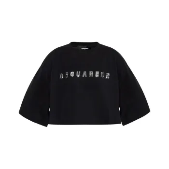 DSQUARED 2 Cropped Oversize Fit T Shirt