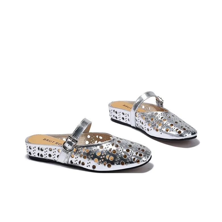 Brut Ros′e Rubber Sole Odor Resistant Closed Toe Slippers Women's-12