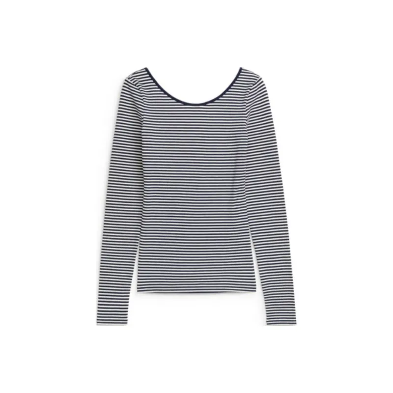 ARKET T-Shirt Women's Dark Blue/off-White-0
