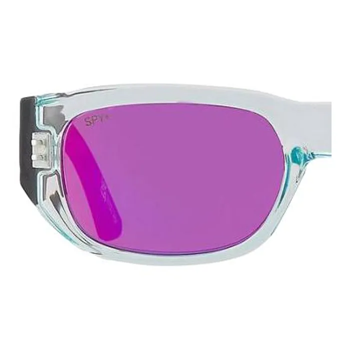 SPY Nylon Rectangular Sunglasses Unisex Silver-1