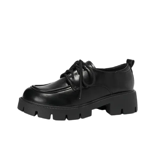 Lanza Casual Single Shoes 5cm Women's Black