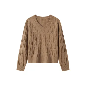SEM/R Winter Twill Top Vintage-Inspired Knitwear Women's