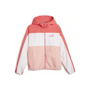 PUMA Oversized Hooded Windbreaker Jacket Women's Pink
