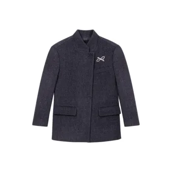 Maje Jackets & Coats Women's Dark Gray