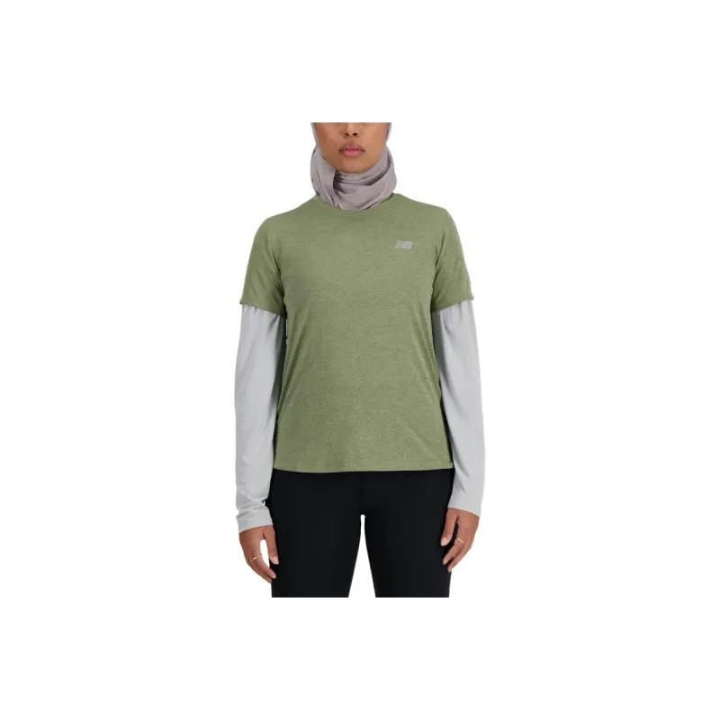 New Balance T Shirt Women's Olive Green-0