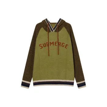 I'M ONE Knitwear Women's Mustard Green & Vintage Brown