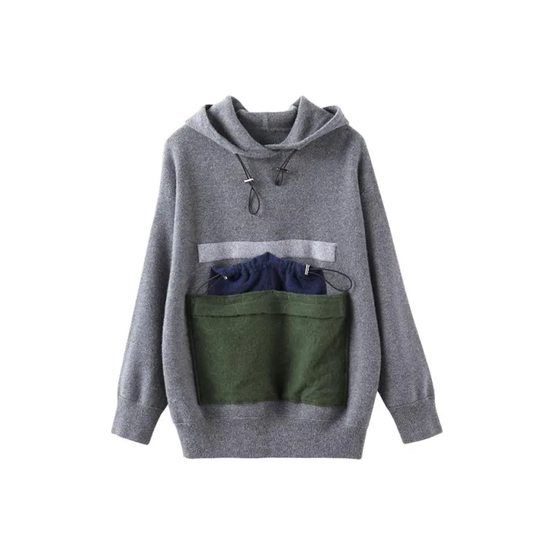 MAIGRE SIMHAT Cashmere Sweater Unisex Chuan Gray-0