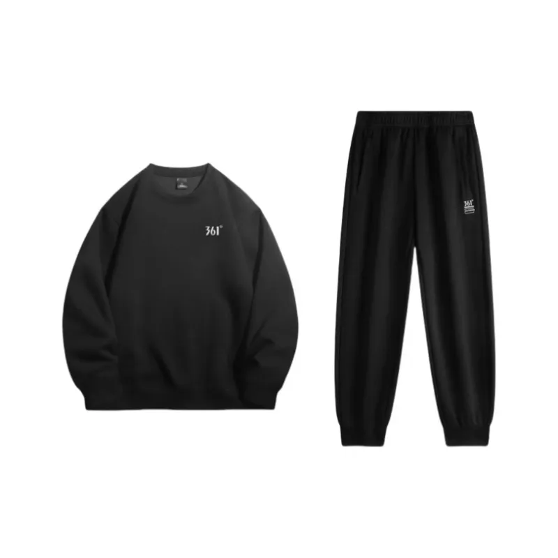 361° Sweatshirt Set Unisex Super Black-0
