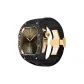 Black Gold Carbon Fiber+Gold Metal Parts+Black Strap