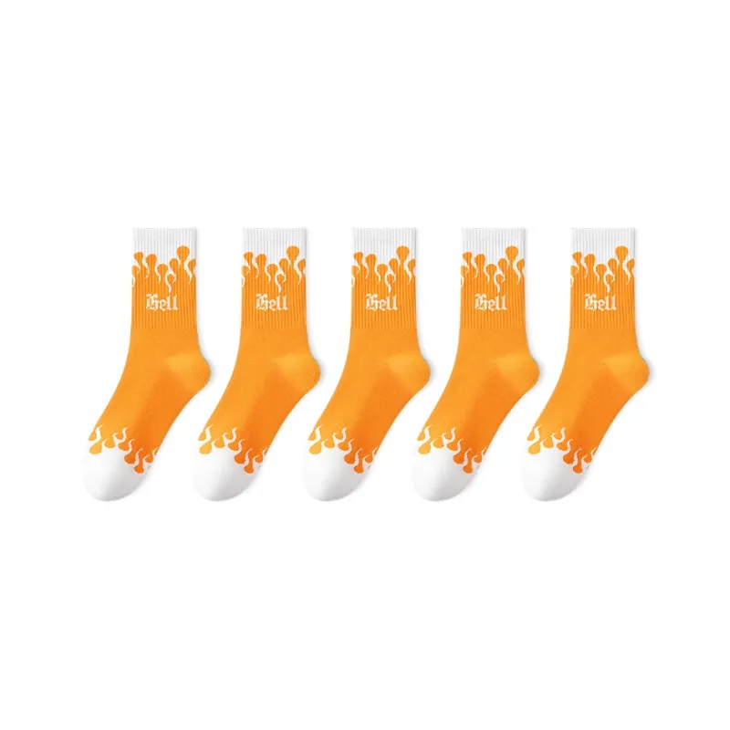 Taste The Color Knee High Socks Unisex 5 Pack-10