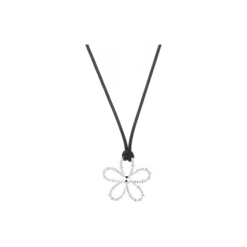 Heart Grass S925 Silver Necklaces Women's