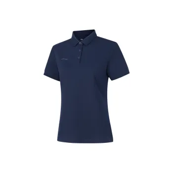 LiNing Polo Shirt Women's Dark Ship Blue