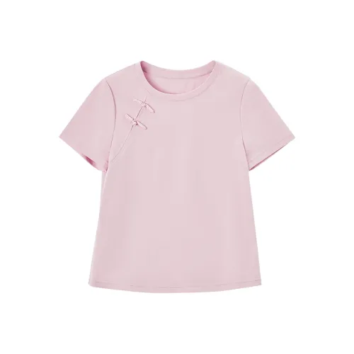 XIANGYING T Shirts Women's Pink