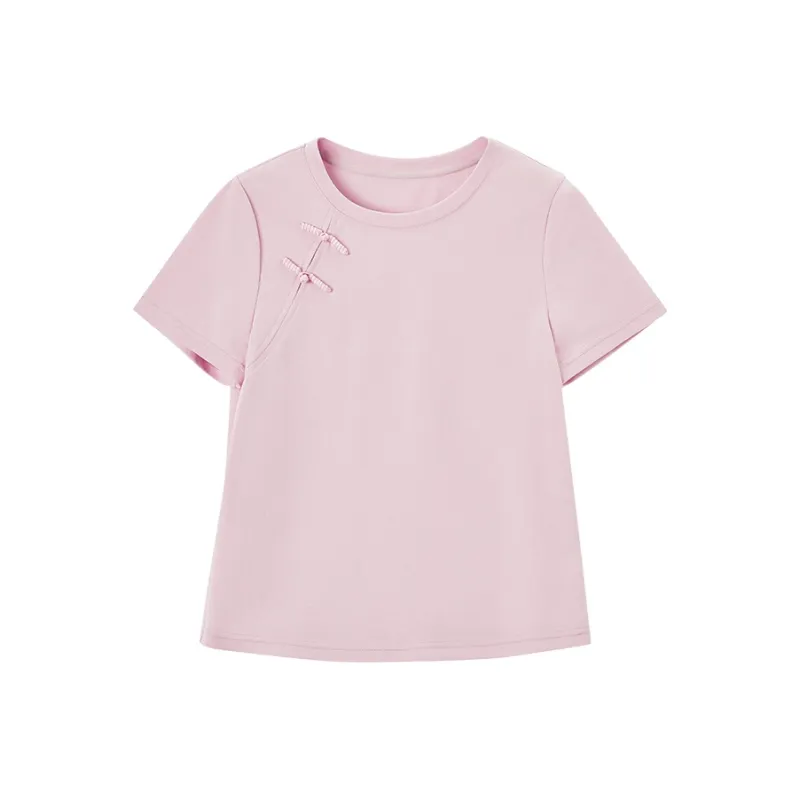XIANGYING T Shirts Women's Pink-0