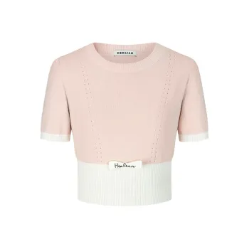 HERLIAN T Shirt Women's White & Pink