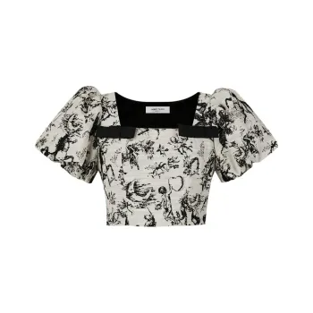 TAMMY TANGS Polo Shirt Women's Black White