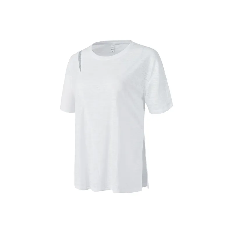 Lan Pattern T Shirt Women's White-0