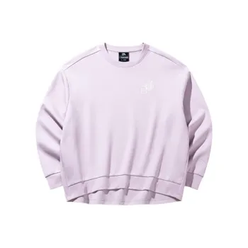 Anta x ZHONGGUOGUOJIADILI LIANMINGKUAN Outdoor Collection Sweatshirt Women's Wisteria Purple