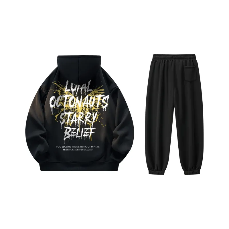 Small Columns Under The Sea Sweatshirt Set Unisex-24