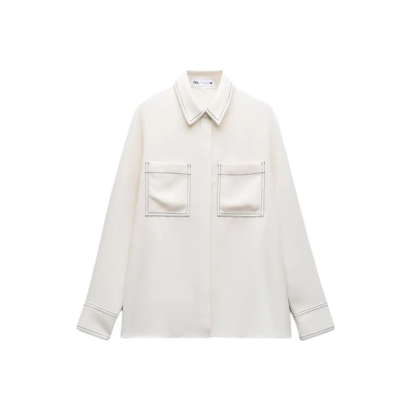 ZARA Shirts Women's White-0