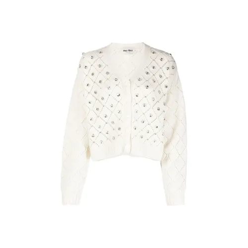 MIU MIU SS22 Knitwear Women's White