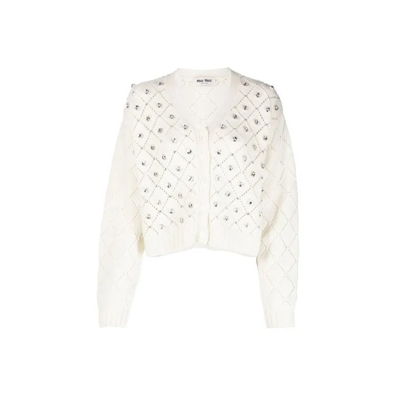 MIU MIU SS22 Knitwear Women's White-0
