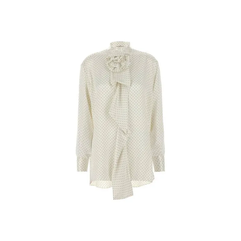 ERMANNO SCERVINO Polka Dot Printed Long Sleeved Shirt-0