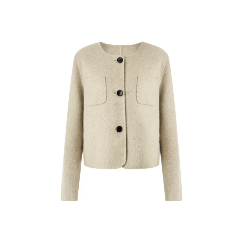Katie Ermilio Jacket Women's Ecru-0