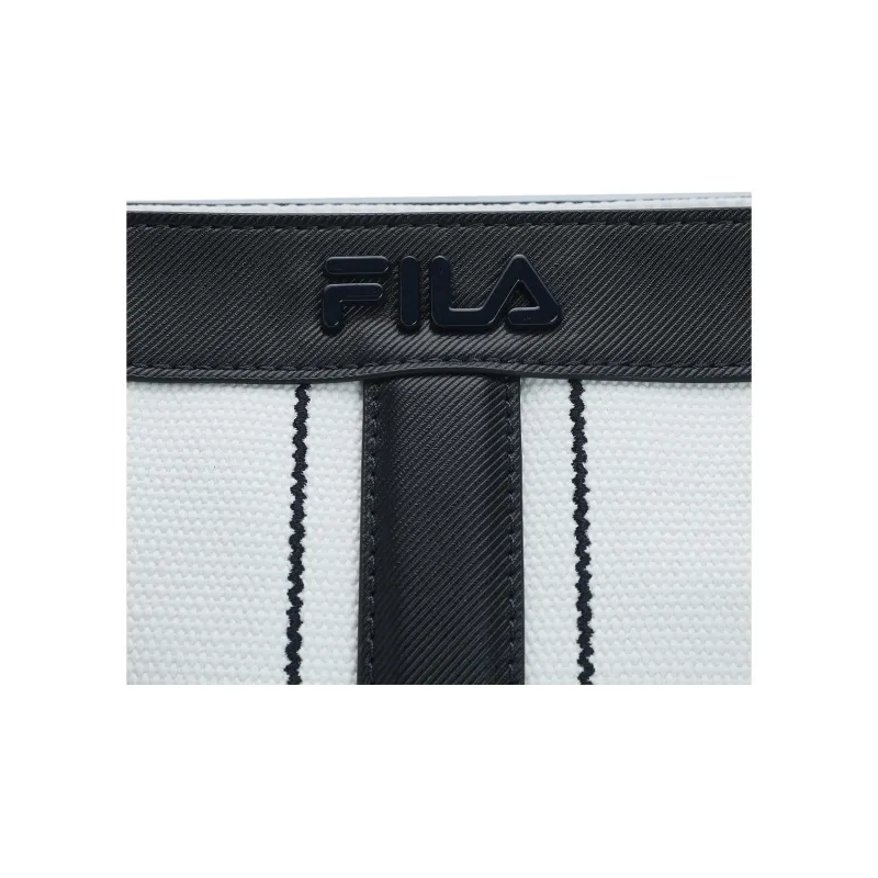 FILA FUSION Fabric Tote Bag, Shopping Bag, Handbag Regular Women's White & Black-6