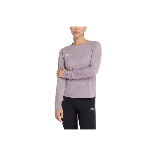 New Balance NYC Marathon AthleticsTCS T-Shirt Women's Ice Wine Stone Rose