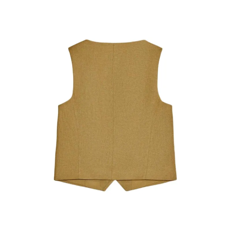 ZARA Tank Top Women's Yellow Green-1