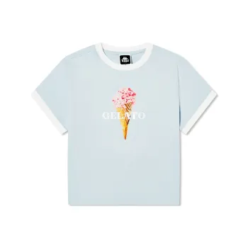Kappa T-Shirts Women's Sea Salt Blue-8152