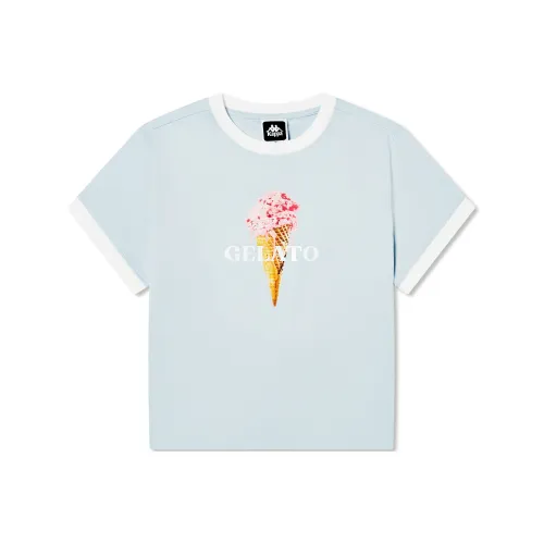 Kappa T-Shirts Women's Sea Salt Blue-8152