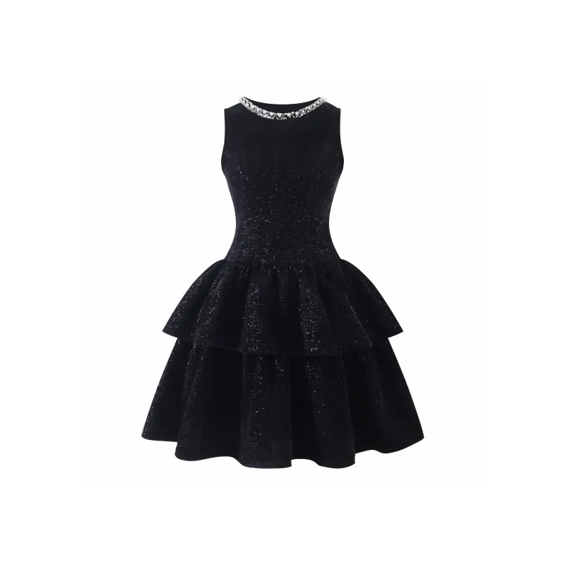 Seeeemi Sleeveless Dress Women's Black-1
