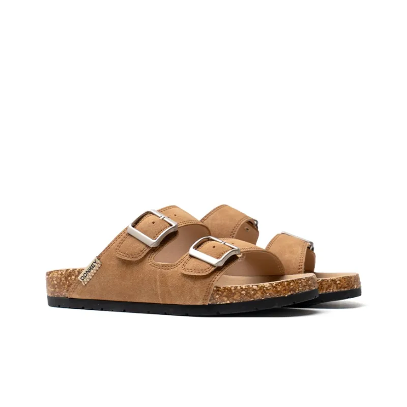 Mule Donkey Slip Resistant Slide Slippers Women's Desert Brown-1