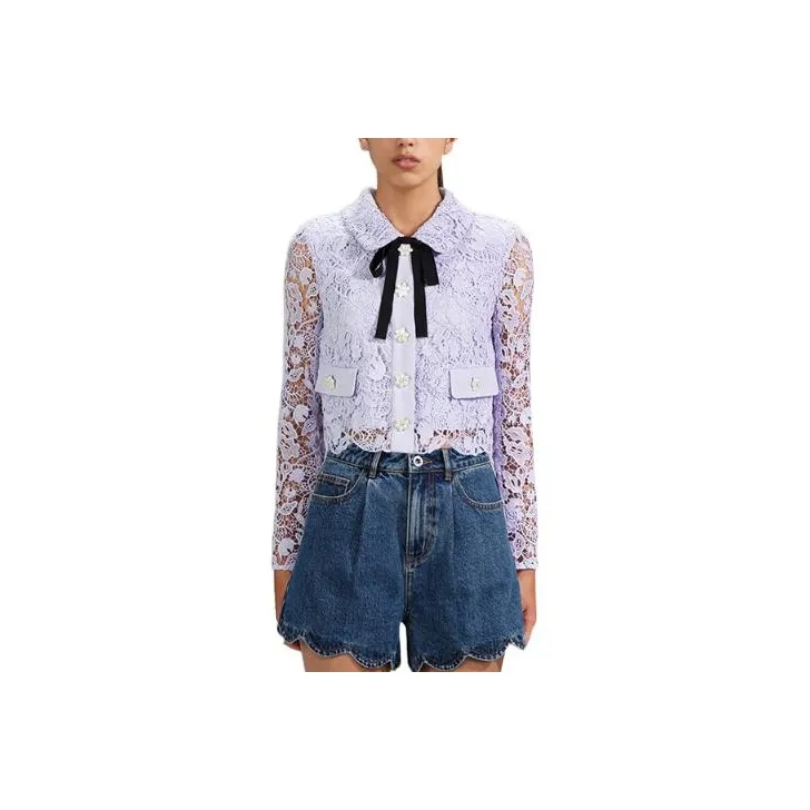Self portrait SS23 Shirts Women's Lilac-0