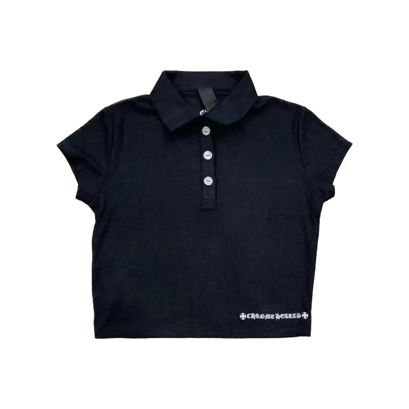 Chrome Hearts SS23 Polo Shirt Women's Dark Blue-0