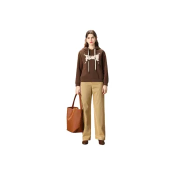 FENHONGMALI Sweatshirt Women's Khaki