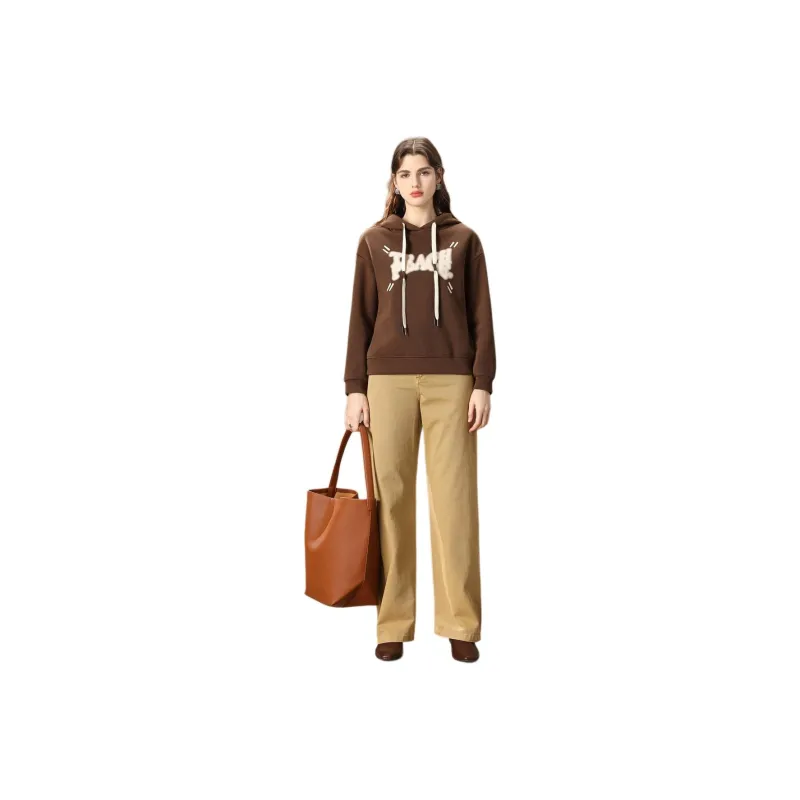 FENHONGMALI Sweatshirt Women's Khaki-0