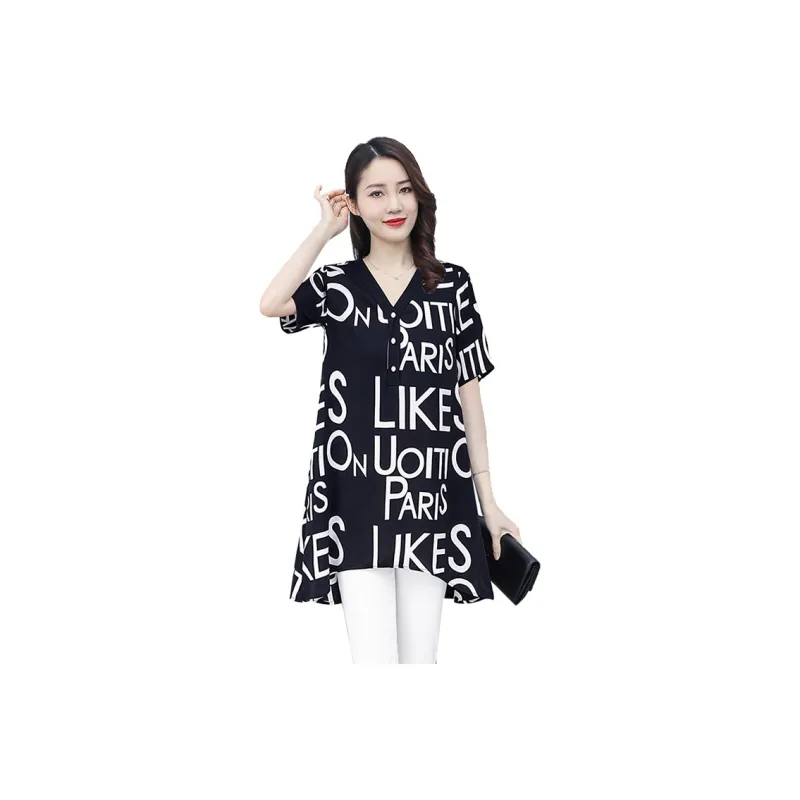 Cypress House Shirt Women's Black Background With White Lettering-0
