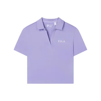 FILA Polo Shirt Women's Milk Taro Purple